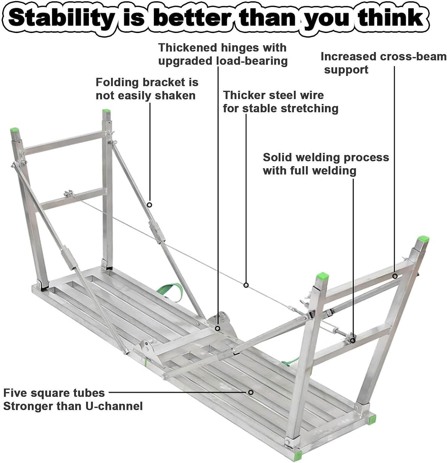 Andamio de Aluminio Multiusos con Plataforma de Trabajo Ajustable de 180 cm de Altura. Móvil y versátil para Diversos proyectos. Robusto y Seguro para Trabajar en Altura.