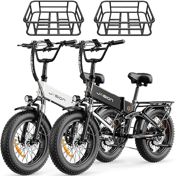 Jasion X-Hunter/ST/PRO Electric Bike for Adults,1800W/1400W Peak 20Fat Tire Foldable Ebike,Folding E Bike Up to 80/70 Miles Range,720/624WH Removable Battery,30 MPH E Bike,Certified by UL2849