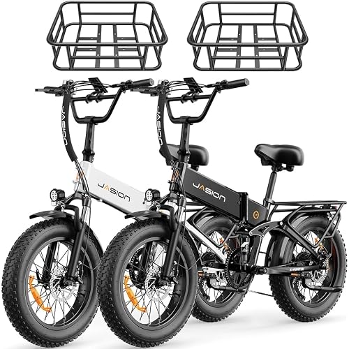 Jasion X-Hunter/ST/PRO Electric Bike for Adults,1800W/1400W Peak 20''Fat Tire Foldable Ebike,Folding E Bike Up to 80/70 Miles Range,720/624WH Removable Battery,30 MPH E Bike,Certified by UL2849