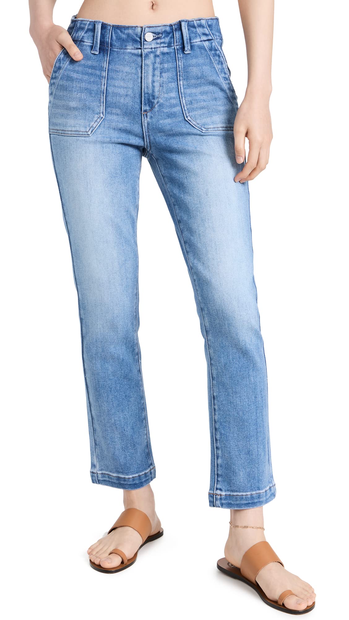 PAIGEWomen's Mayslie Straight Ankle Jeans