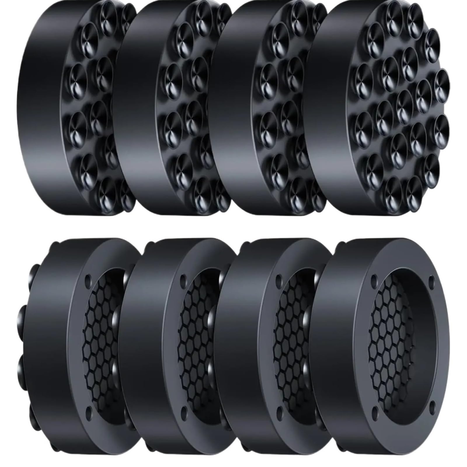 Cuscinetti Antivibranti In Silicone, Compatibili Con La Lavatrice Piedini Del Frigorifero(8PCS Black)