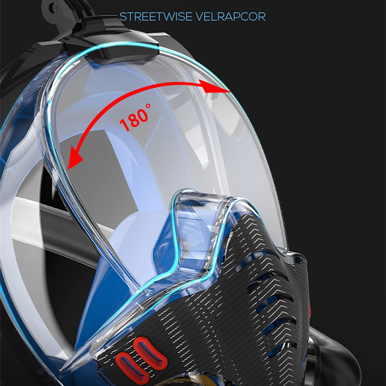 máscara de Buceo, Equipo de Snorkel, máscara Buceo, , Submarino, antivaho, máscaras respiratorias faciales Completas, seguras, Impermeables