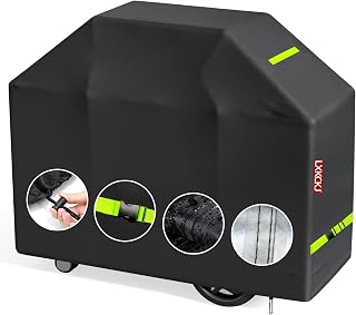 LXKCKJ Grill Cover- 58 inch BBQ Gas Grill Cover-420D Heavy-Duty BBQ Cover-Waterproof UV Resistant Barbecue Cover for Weber Char-Broil Nexgrill Grills and More（58" Lx24 Wx46 H）