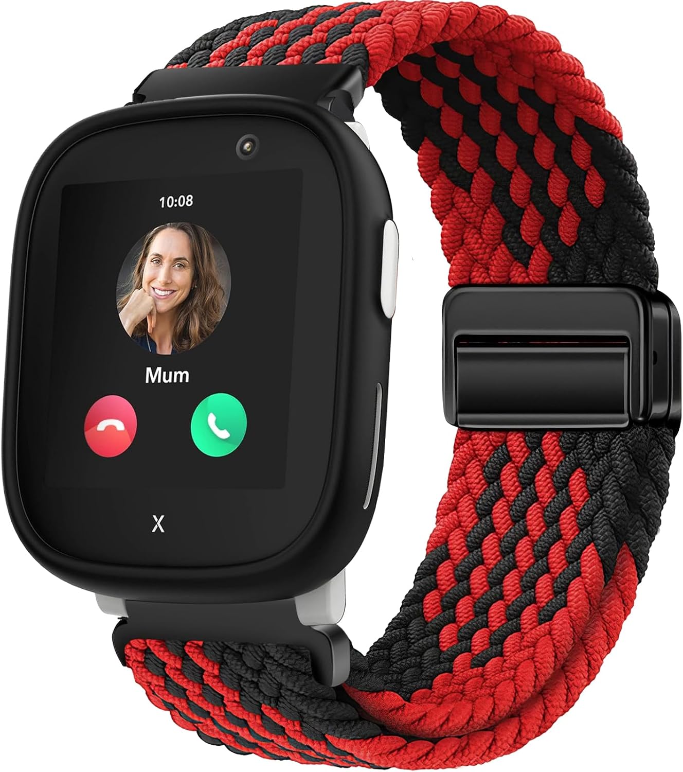 Watch Bands Compatible with Gabb Watch 3e 3 2 1/Cosmo JrTrack 5 4/Garmin Bounce 2/Gizmo Watch 3 2 1/Xplora X6 Play/XMOVE/Slothcloud H97 Nylon Cotton Braided Strap
