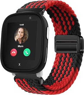 Watch Bands Compatible with Gabb Watch 3e 3 2 1/Cosmo JrTrack 5 4/Garmin Bounce 2/Gizmo Watch 3 2 1/Xplora X6 Play/XMOVE/Slothcloud H97 Nylon Cotton Braided Strap