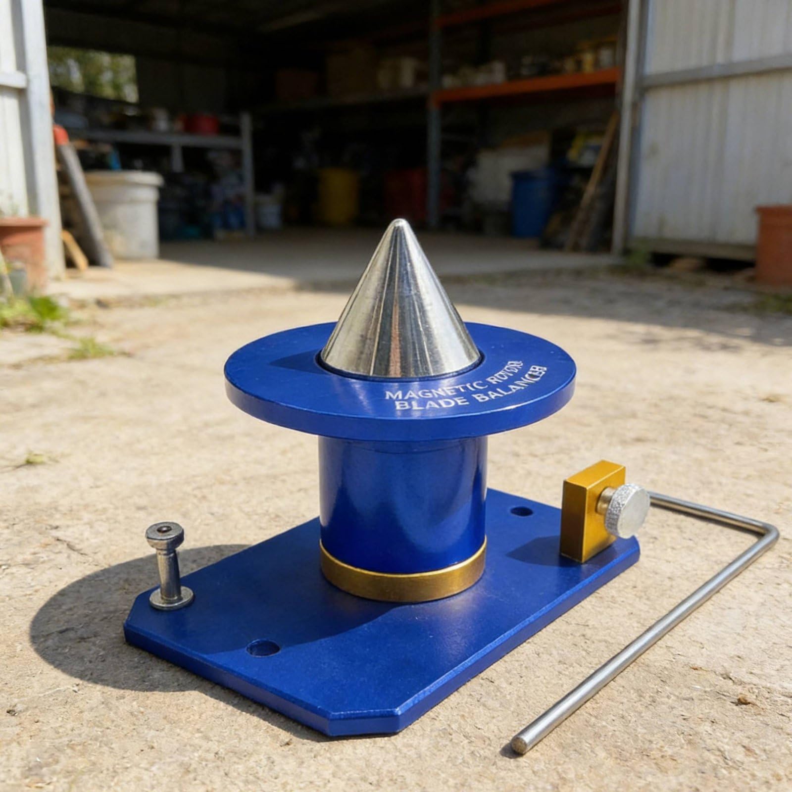 Gardening Balancer Herramienta Balanceadora para Cortacésped Nivelador Alineador Accesorio de Precisión en Aluminio y Acero Mantiene Eficiente y Menos, Rojo