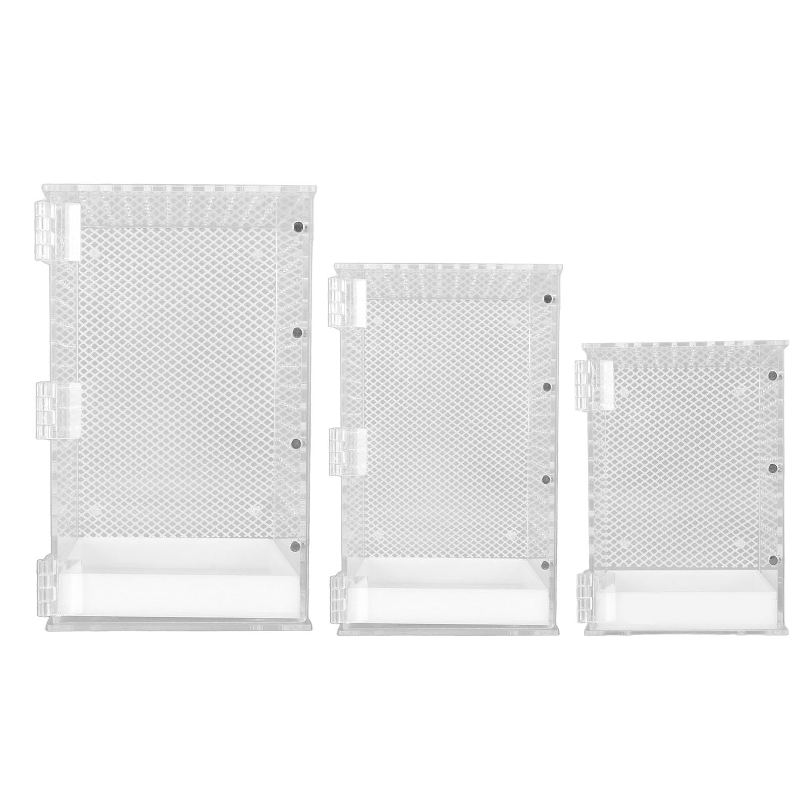 Acryl Reptilien Terrarium Tank Transparente Insekten Futterbox Amphibien Aufzuchtbox für Tarantel Einsiedlerkrebs Leguan Schildkröte Leopardgecko Bartagame