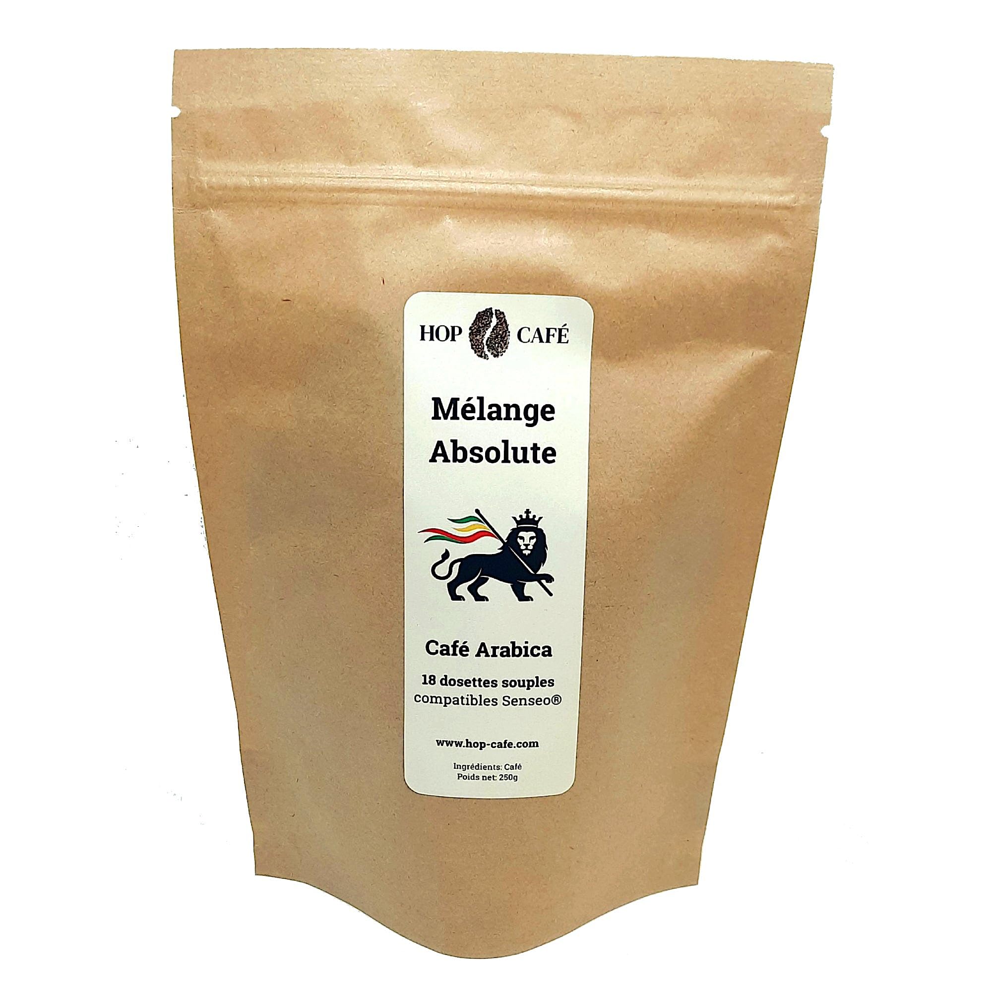 HOP CAFE 4 x 18 Dosettes Souples, Cafés Natures
