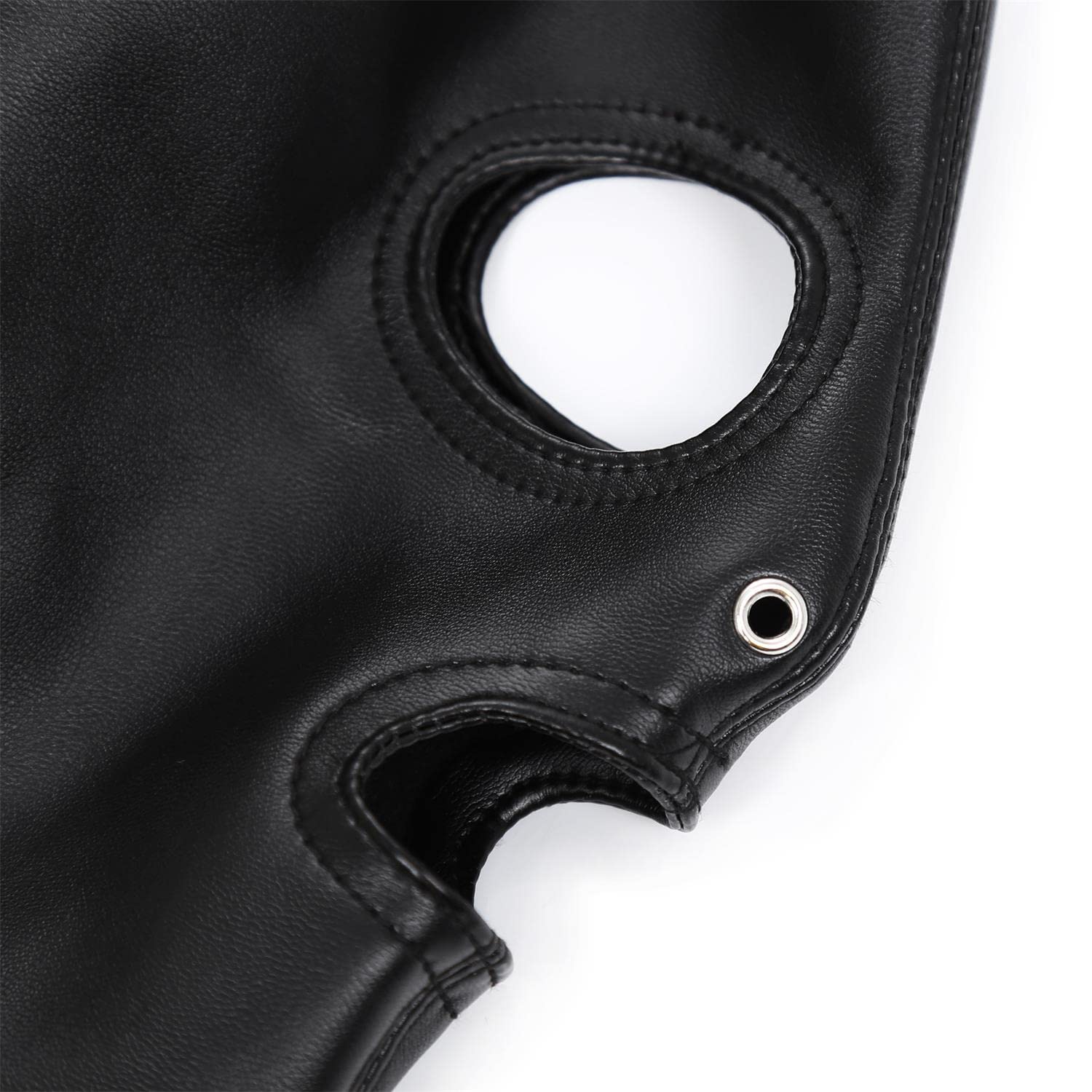 Cuero Cabeza Cubrir con Peluca Cola de Caballo Látex máscara de Cabeza Capucha de Goma para Cosplay Fiesta Ropa de Club