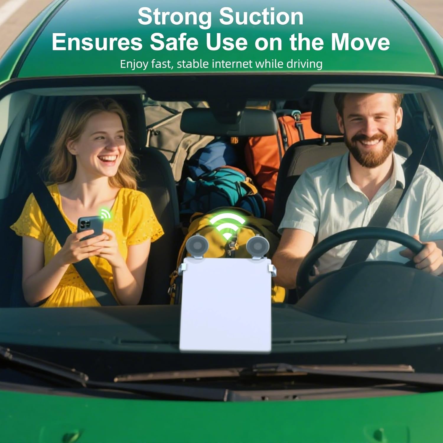 para Starlink Mini Soporte de Coche para Salpicadero y Parabrisas - Kit de Montaje con Ventosa para Configuración Estable de Starlink Mini Mientras Conduces, Compatible con la Mayoría de