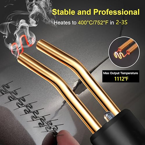 Miniatura 3 de Soldador de Plástico 200W, 2000 Piezas de Grapas 10 Piezas de Lijas, Kit de Soldadura de Plástico, Alicates Estuche de Transporte Personalizado,