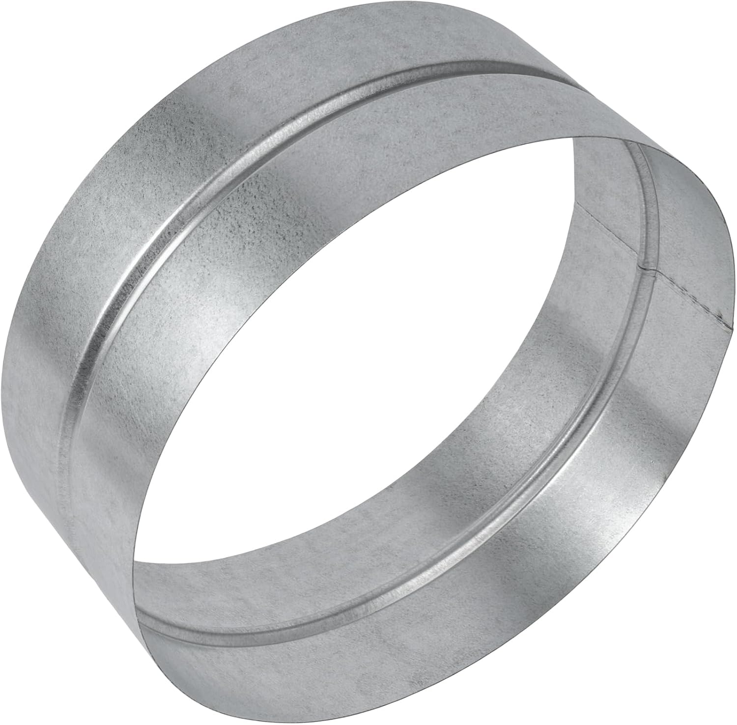 Galvanized Metal Duct Connector - 10 Inch Fit - Round Ventilation Pipe Coupling and Extension - Available in Different Sizes to Suit - Metal Duct Vent Coupler - Dryer Pipe Coupling