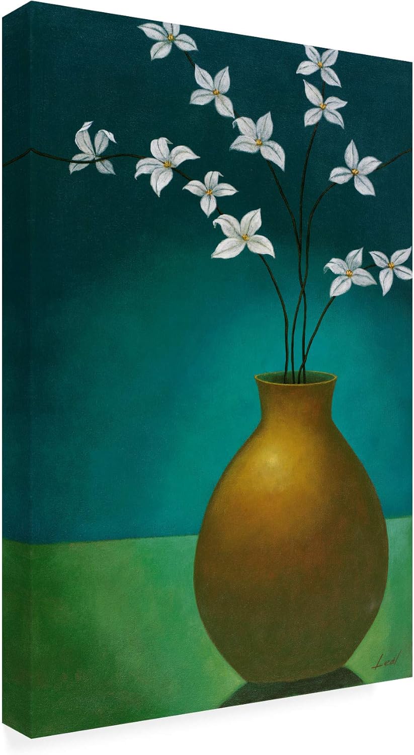 Trademark Fine Art Small Floral Vase 3 by Pablo Esteban, 16x24