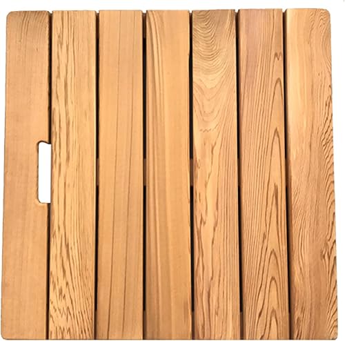 Tapete de baño de bambú, tapete de baño de madera, tapete de inodoro de madera, tapete antideslizante para bañera, tapete de baño de bambú con patas