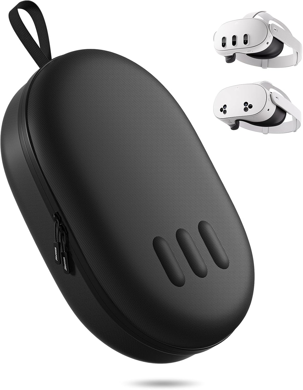 ZOZOVR pour Sac Meta Quest 3, étui Rigide Compatible avec Le Casque Oculus Quest 3 avec Sangle Elite, contrôleurs et Autres Accessoires, adapté pour Le Voyage et Le Stockage à Domicile (Noir)