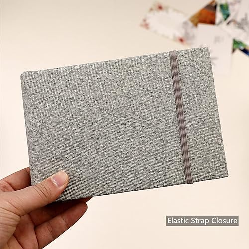 Miniatura 7 de Happyay 2 Pack 4x6 Photo Album, 4x6 100 Pockets Linen Cover Photobook Small Capacity Pictures Book Easy to Classify and Portable for Wedding Family