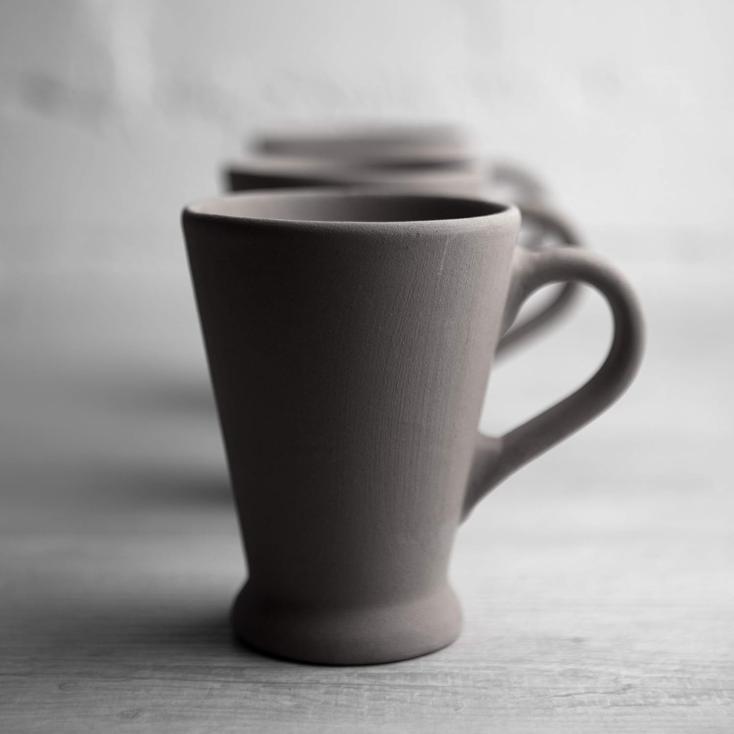 City to Cottage Handmade Purple and White Polka Dot Ceramic Coffee, Tea, Latte Mug, Cup with Large Handle, Unique 7 oz / 200ml Designer Pottery Gift for Tea Lovers - Image 7