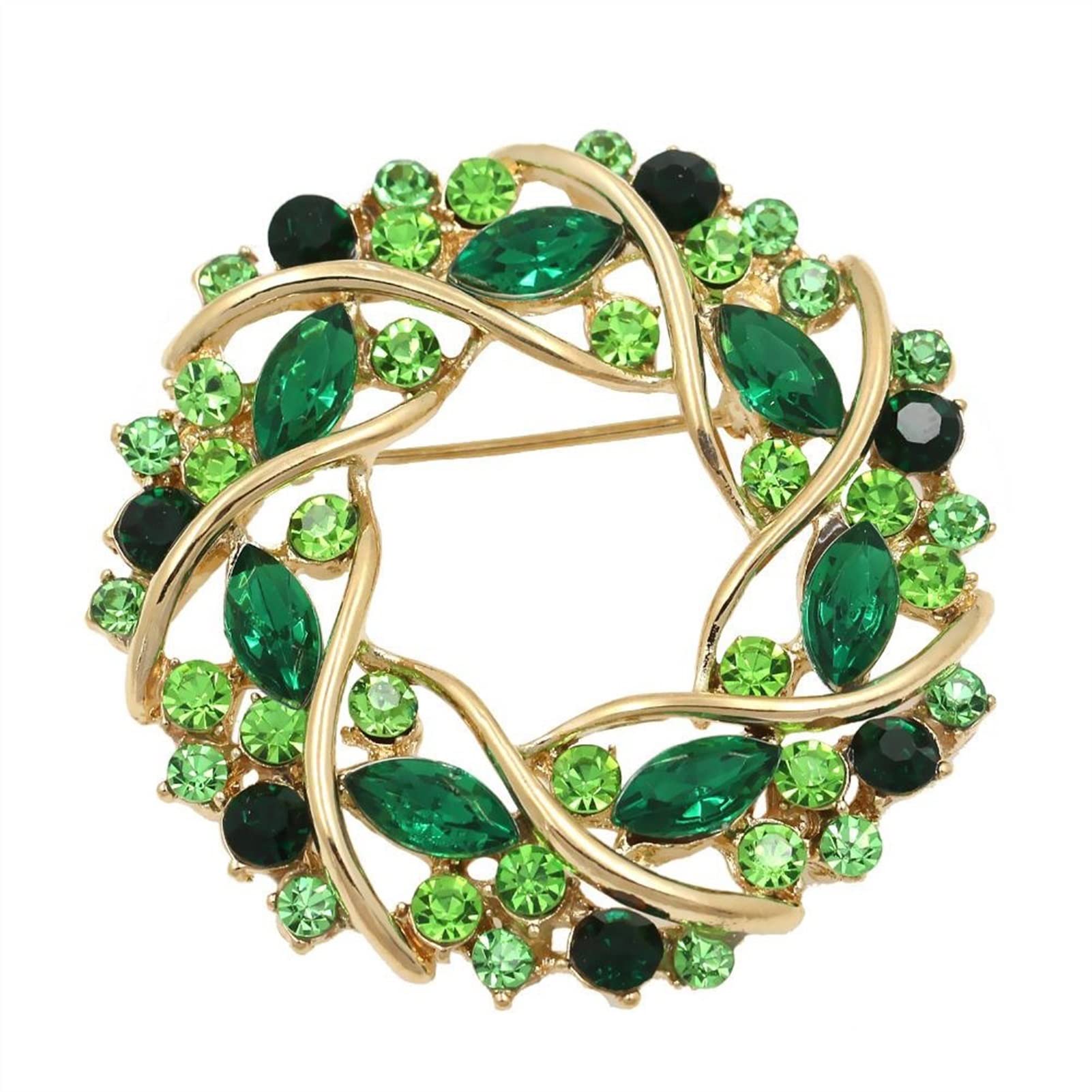 Broches para Mujer, broches de Flores con Diamantes de imitación para Mujer, broches de circonita cúbica para Mujer, broches para Chaquetas Tipo cárdigan, broches de Moda (Negro y