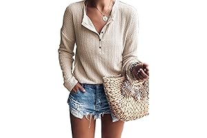 Women's Waffle Knit Tunic Tops: The Epitome of Comfort and Style