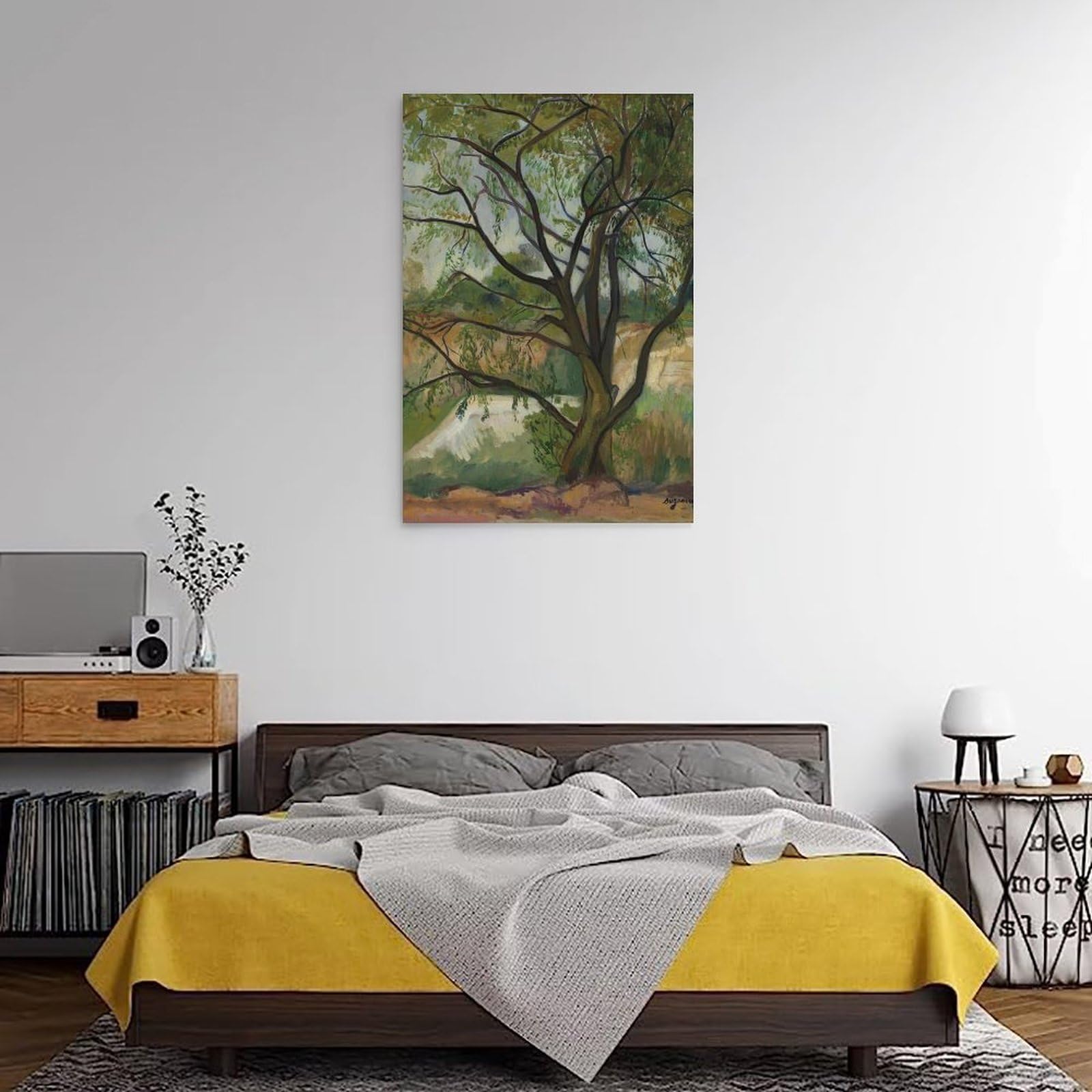 generisch The Tree by Suzanne Valadon Impresiones en Lienzo Modernas, Cuadros Decorativos Para Habitaciones de Niños o Niñas, Murales para Salón Y Pinturas Con Motivos Festivos 45 x 45 cm