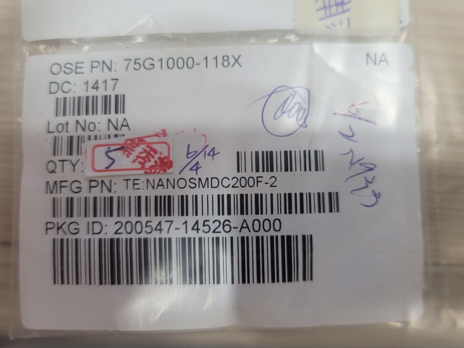 (1x) 3216FF-4-R Compatible with Cooper BUSSMANN Fuse Board MNT 4A 32VAC/VDC 1206