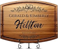 Personalized Engraved Walnut Cutting Board - Custom Charcuterie Board Gift for Couples, Christmas, Weddings, Housewarming
