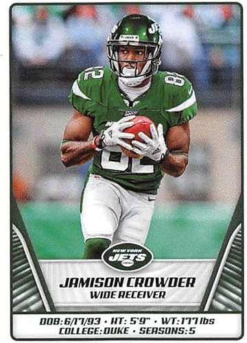 2019 NFL Football Panini Album Sticker #85 Jamison Crowder New York Jets (2 inches Wide X 2 1/4 Inch Tall Individual Album Sticker)
