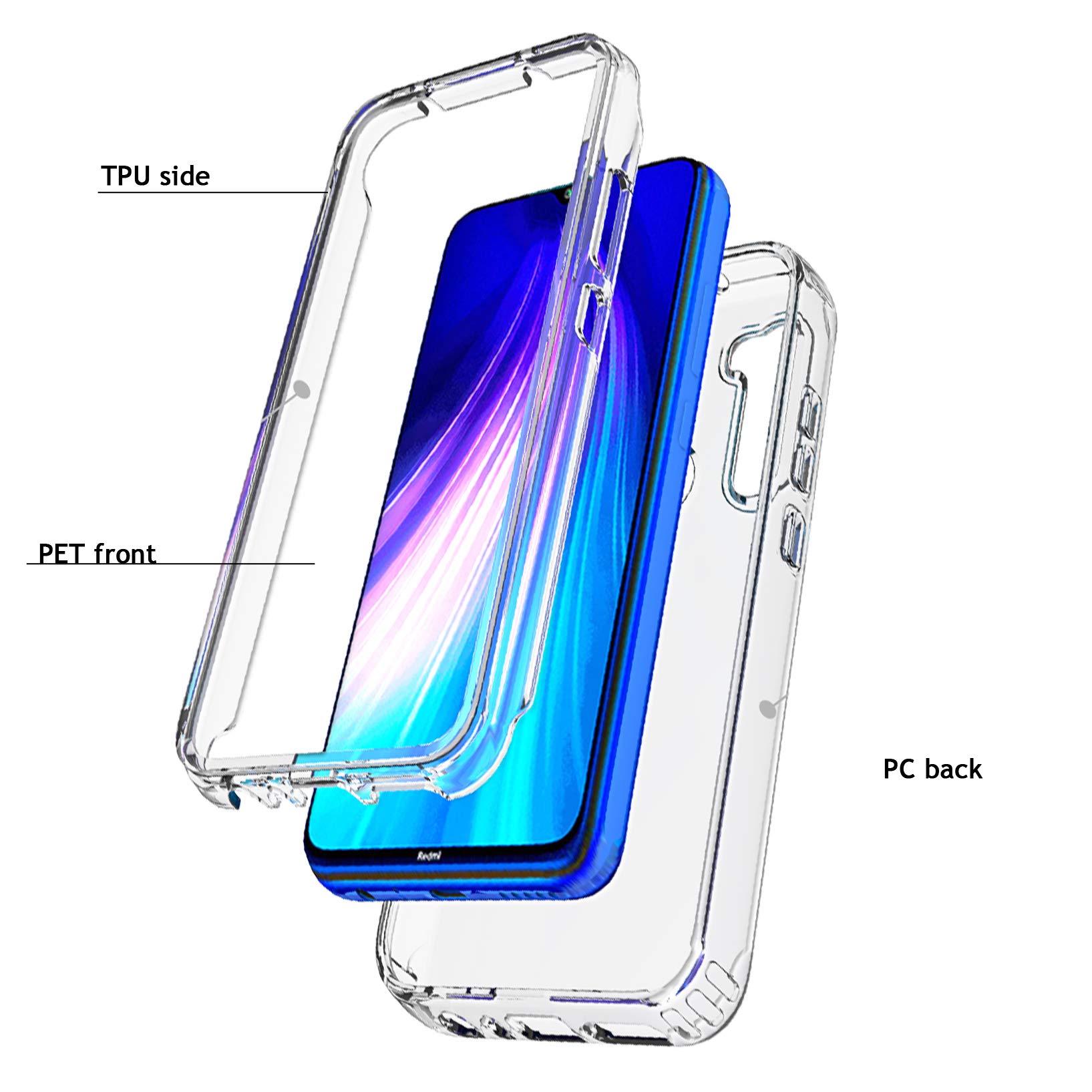 WAURZ Cover Per Xiaoi Redi Note 12 4G, Custodia Cover Pelle Libro - Foto 9