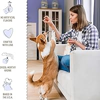 Vista 5 de Three Dog Bakery Lick'n Crunch! Galletas de sandwich para perros de Golden y mantequilla de maní - Golosinas para perros crujientes con sabor a