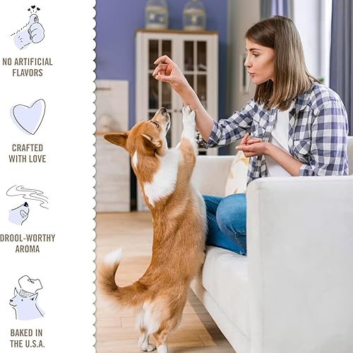 Miniatura 5 de Three Dog Bakery Lick'n Crunch! Galletas de sandwich para perros de Golden y mantequilla de maní - Golosinas para perros crujientes con sabor a