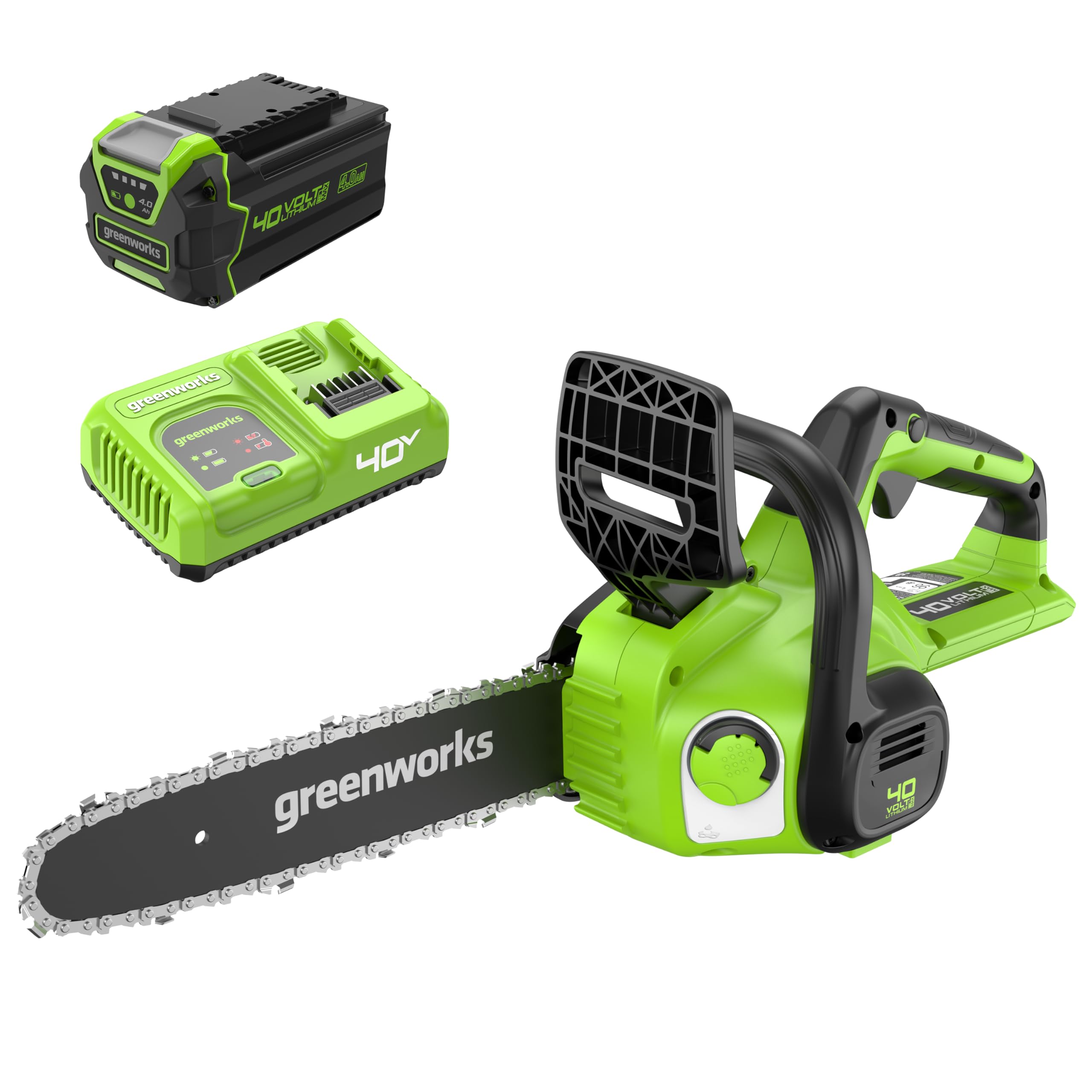Tronçonneuse à batterie Greenworks 30cm pour élaguer sans bruit ni odeur d'essence