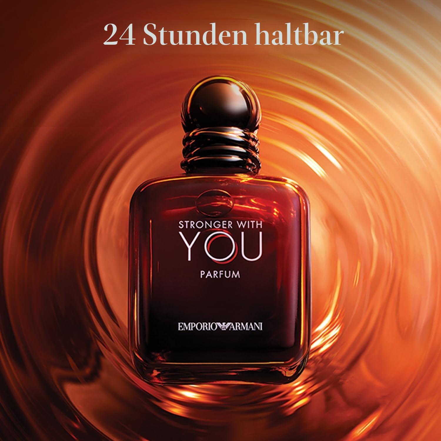 Emporio Armani Stronger With You Parfum, Armani Beauty für Herren, Herrenduft, Holzig-warmer Amber-Duft, mit Rum, Bergamotte, Lavendel, Zedernholz und Vanille, 50ml