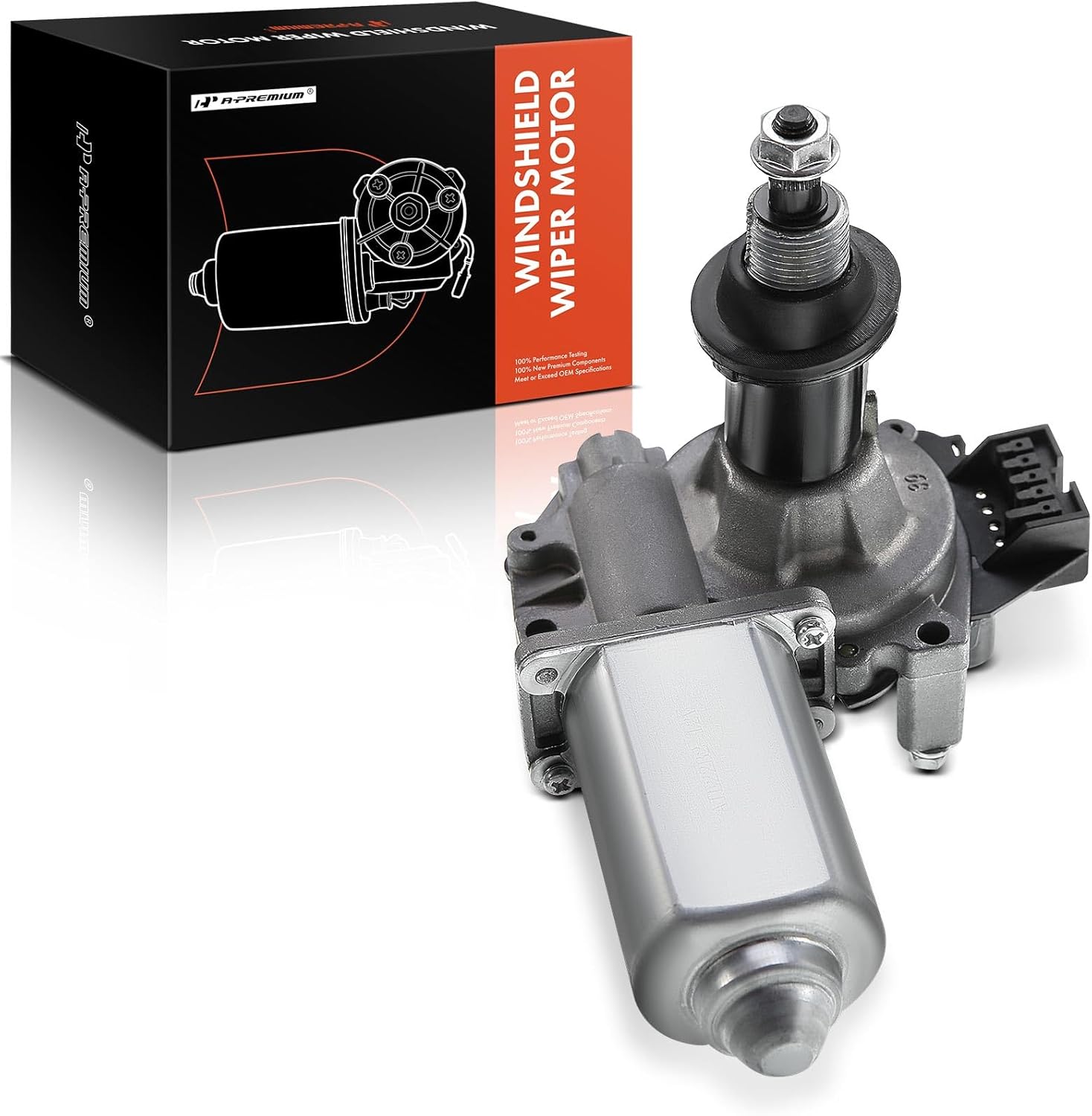 A-Premium Rear Windshield Wiper Motor Compatible with Buick Rainier & Chevrolet Trailblazer, Trailblazer EXT & GMC Envoy, Envoy XL/XUV & Isuzu Ascender & Oldsmobile Bravada & Saab 9-7x, 5-Pin