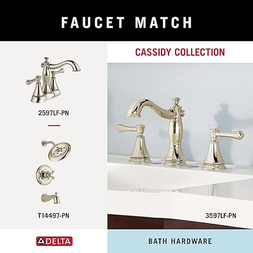 Miniatura 4 de Delta Faucet Cassidy Barra para toallas doble de 24 pulgadas, 79718-PN