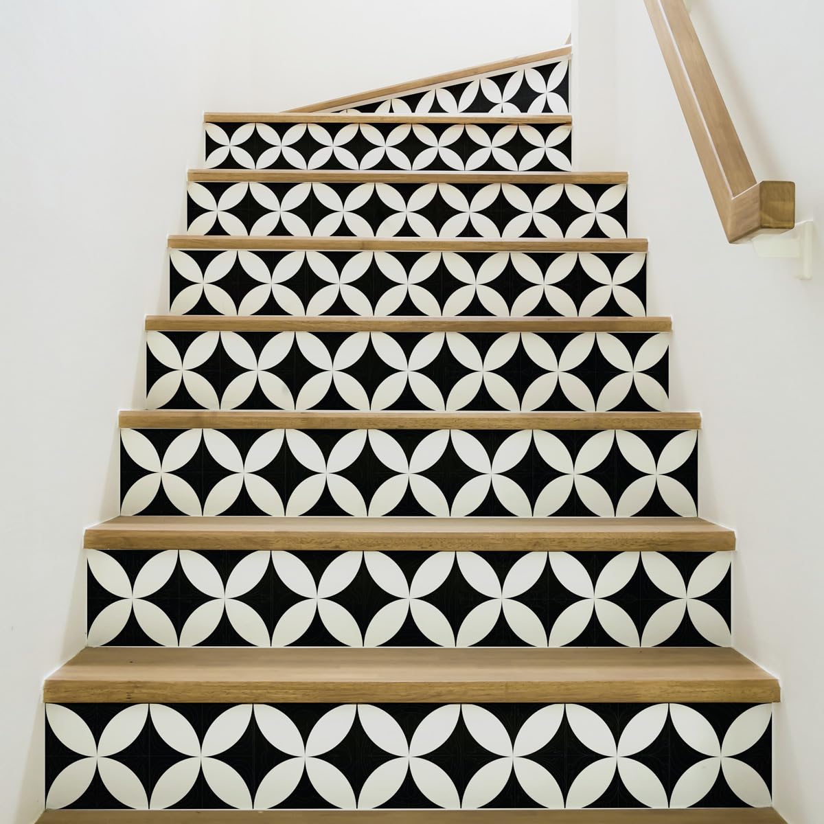 Ambiance Sticker Alvaro Stair Tile Stickers for Stairs Tiles - 2 Strips of 17 x 119 cm