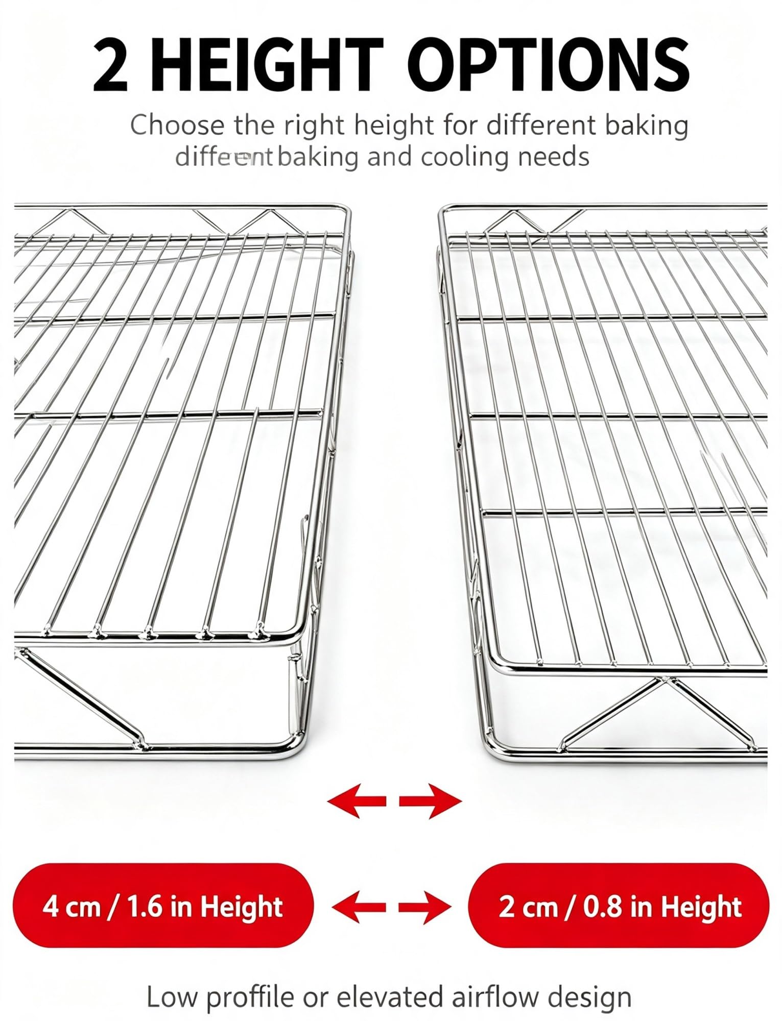 Espositore 2 Livelli Acciaio Inox per Carne e Torte