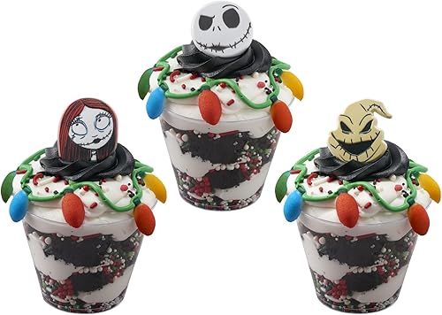 Miniatura 14 de DecoPac The Nightmare Before Christmas Rings, Cupcake Decorations Featuring Jack, Sally, And Oogie Boogy - 24 Pack