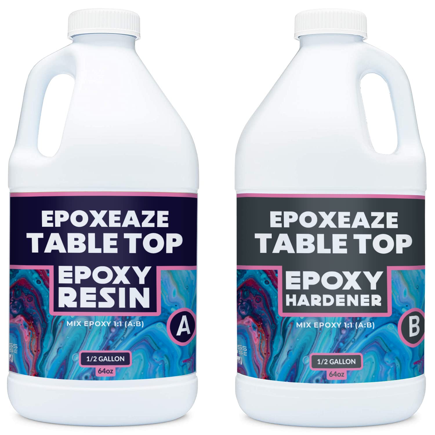 Luxepoxy Resin Kit Premium Epoxy Countertop Kit with Epoxy Resin and Epoxy Hardener Two Part