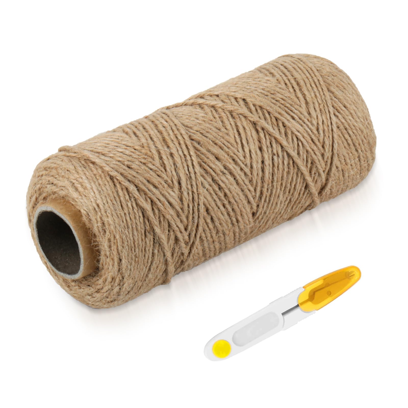 1 Roll 200m/656ft Jute Rope Twine String for Crafts, Garden Twines Natural Jute Twine for Crafting, Hemp Rope for DIY Arts and Crafts Bundling Decorations Indoor Outdoor