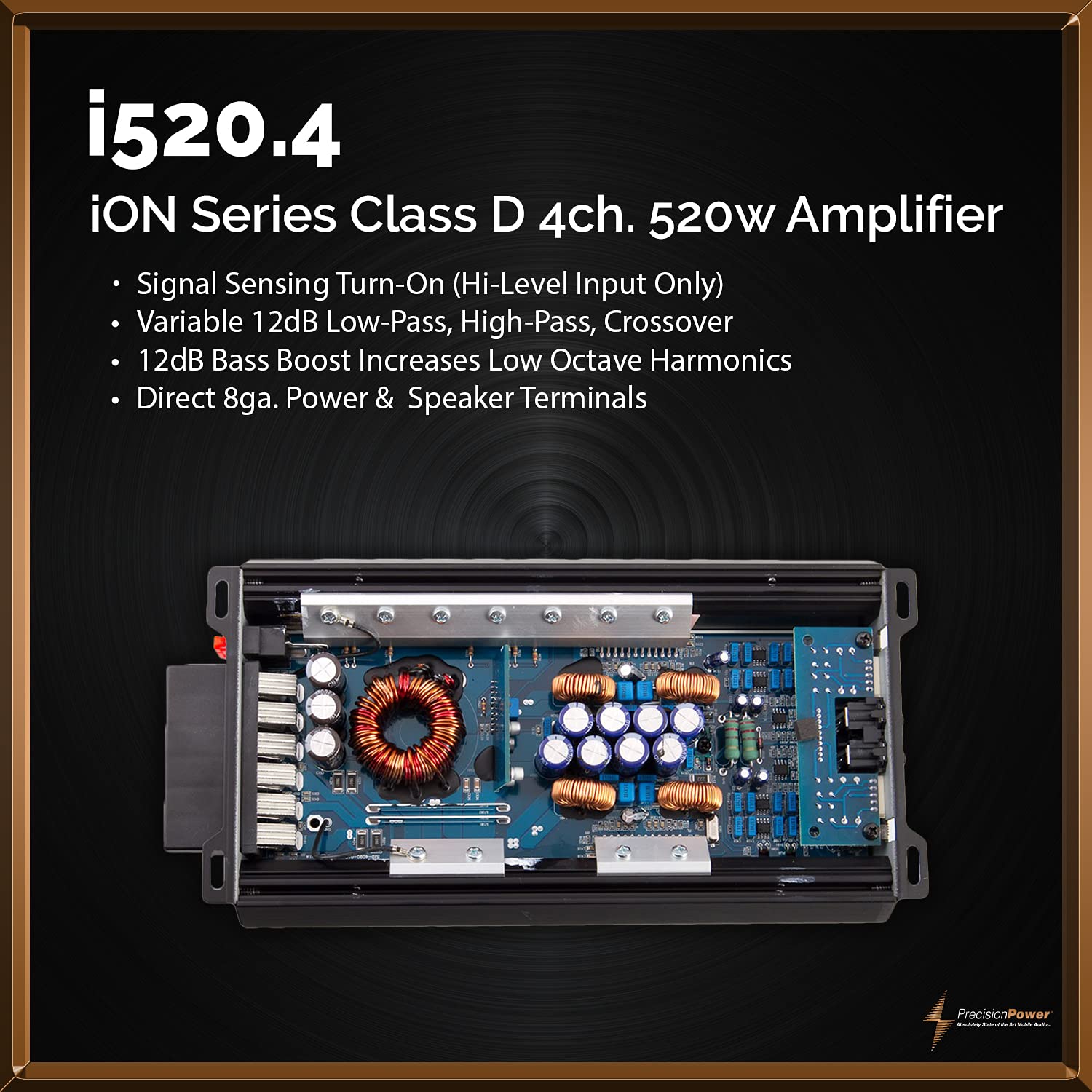 Amazon.co.jp: PRECISION POWER - iONシリーズ i520.4 クラスD 4