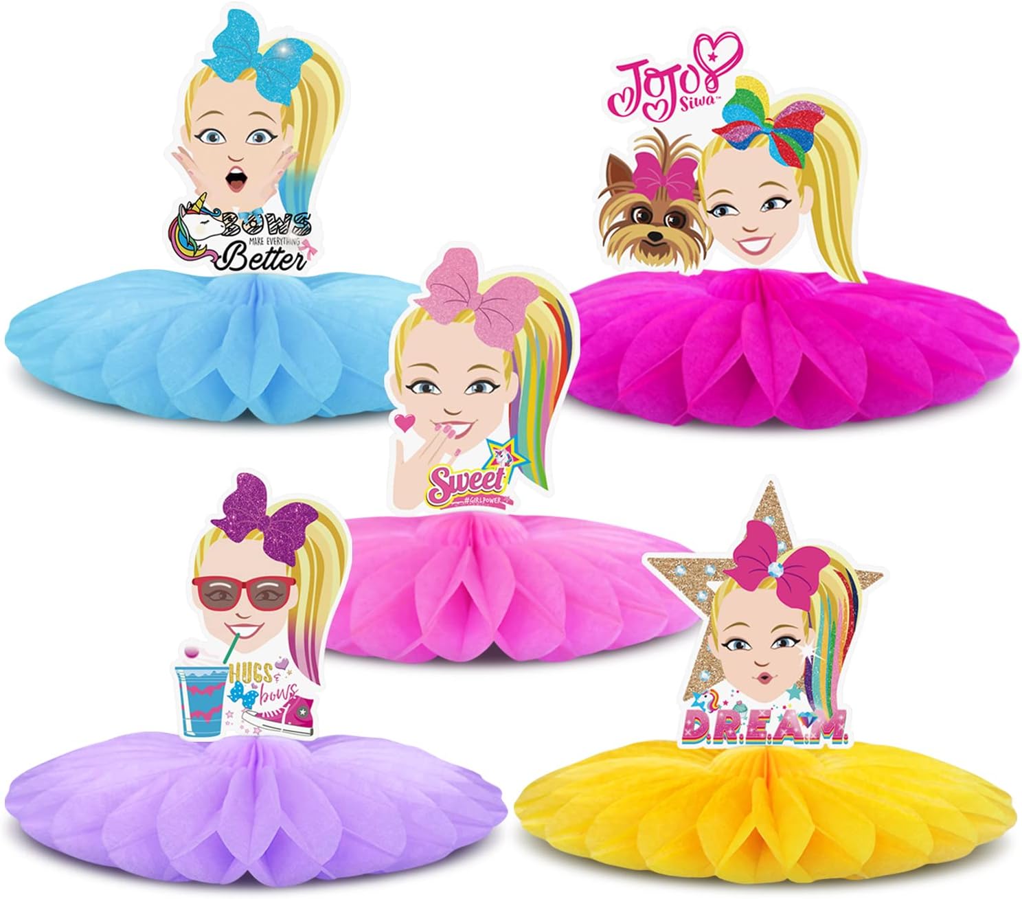 Jojo Centerpieces for Jojo Party Supplies Tables Flowers Desk Decorations Party Favor