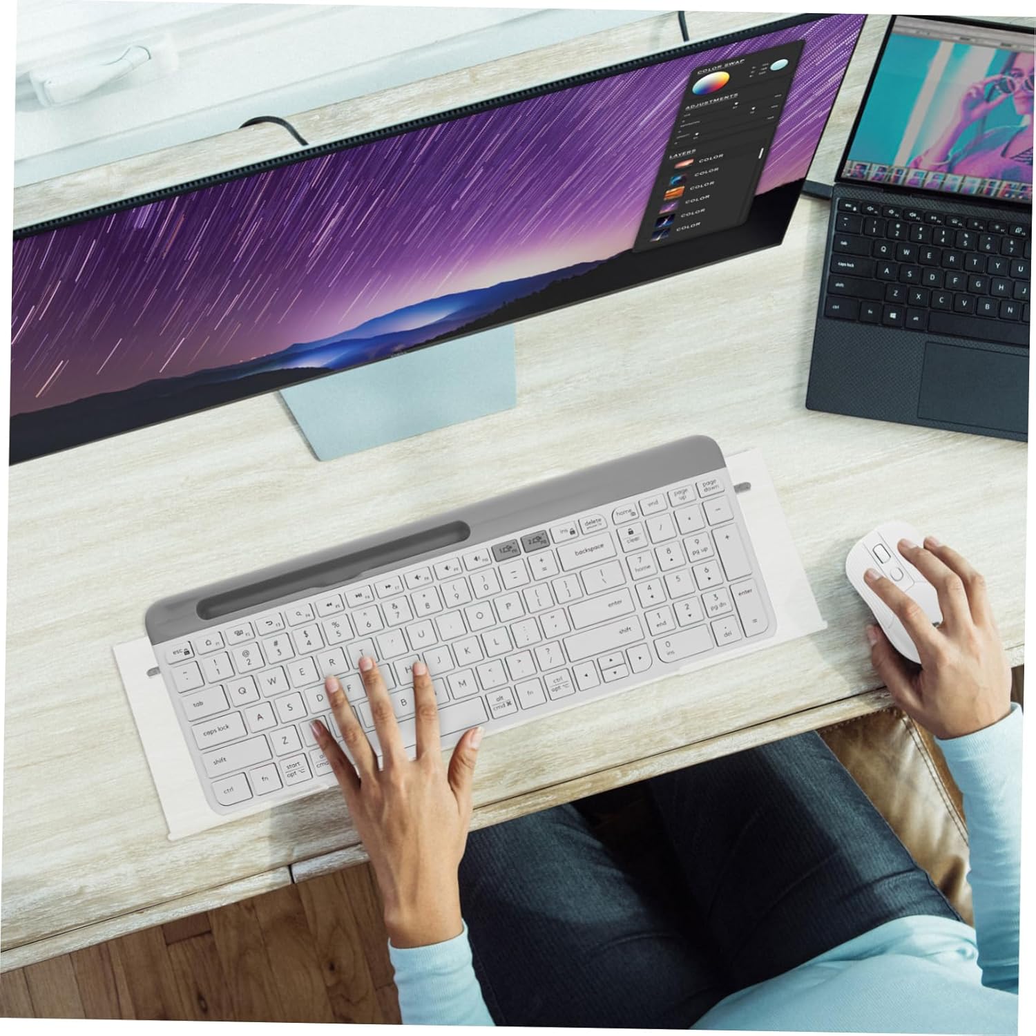 Z-Shaped Keyboard Stand Desk Accessory Computer Keyboard Stand Tilt Design