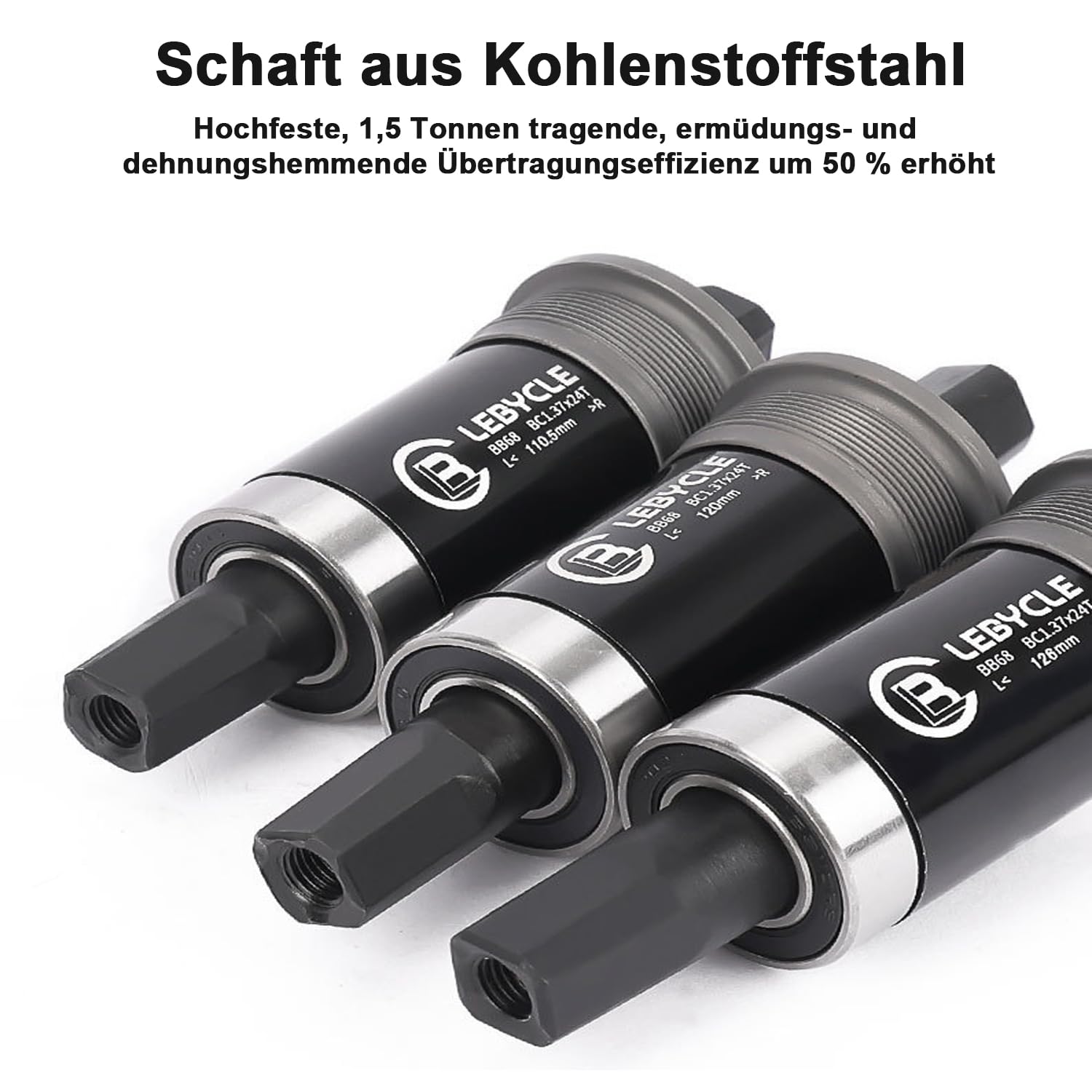 Fahrrad Innenlager Achse 68mm - Mit Wasserdichten Schrauben