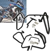 Vista 3 de Drop Protection for BMW R1200GS R1200 GS R 1200 GS 2014-2017 Motorcycle Upper&Lower Bumper Crash Bar Engine Guard Protector Bumper (Color Black2)