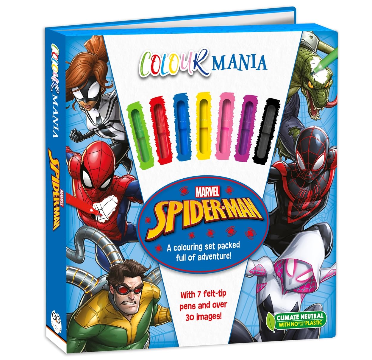 Marvel Spider-Man: Colourmania (Colouring Book and Felt-tip Pens)