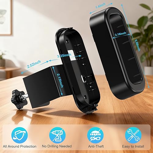 Miniatura 2 de Soporte antirrobo para timbre compatible con Arlo Video Doorbell 2KHD (2 generación), soporte de montaje ajustable sin taladro para cámara de timbre