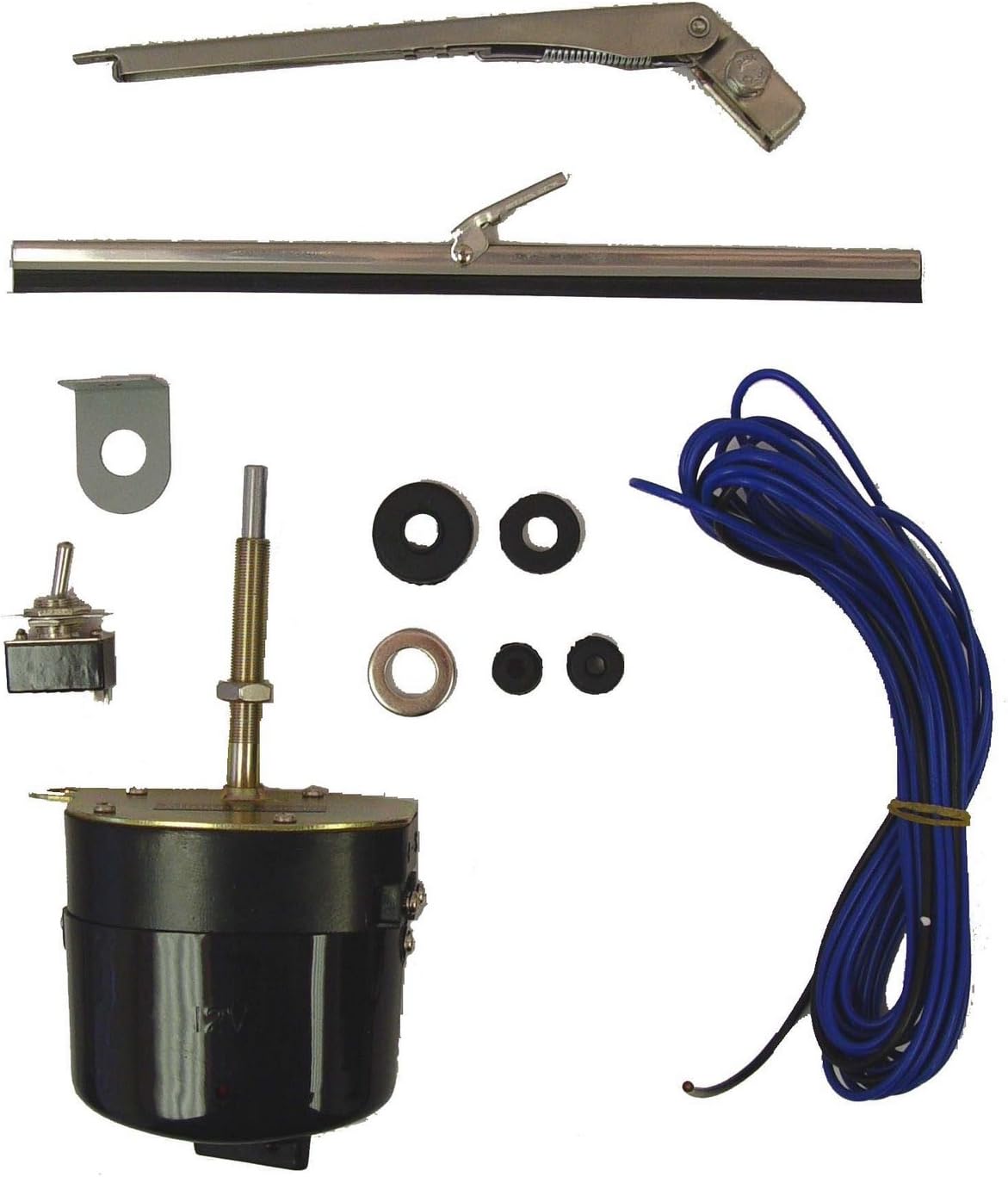 Omix-Ada | 19101.02 | Windshield Wiper Motor Conversion Kit, 12 Volt | OE Reference: 12V | Fits 1941-1968 Willys