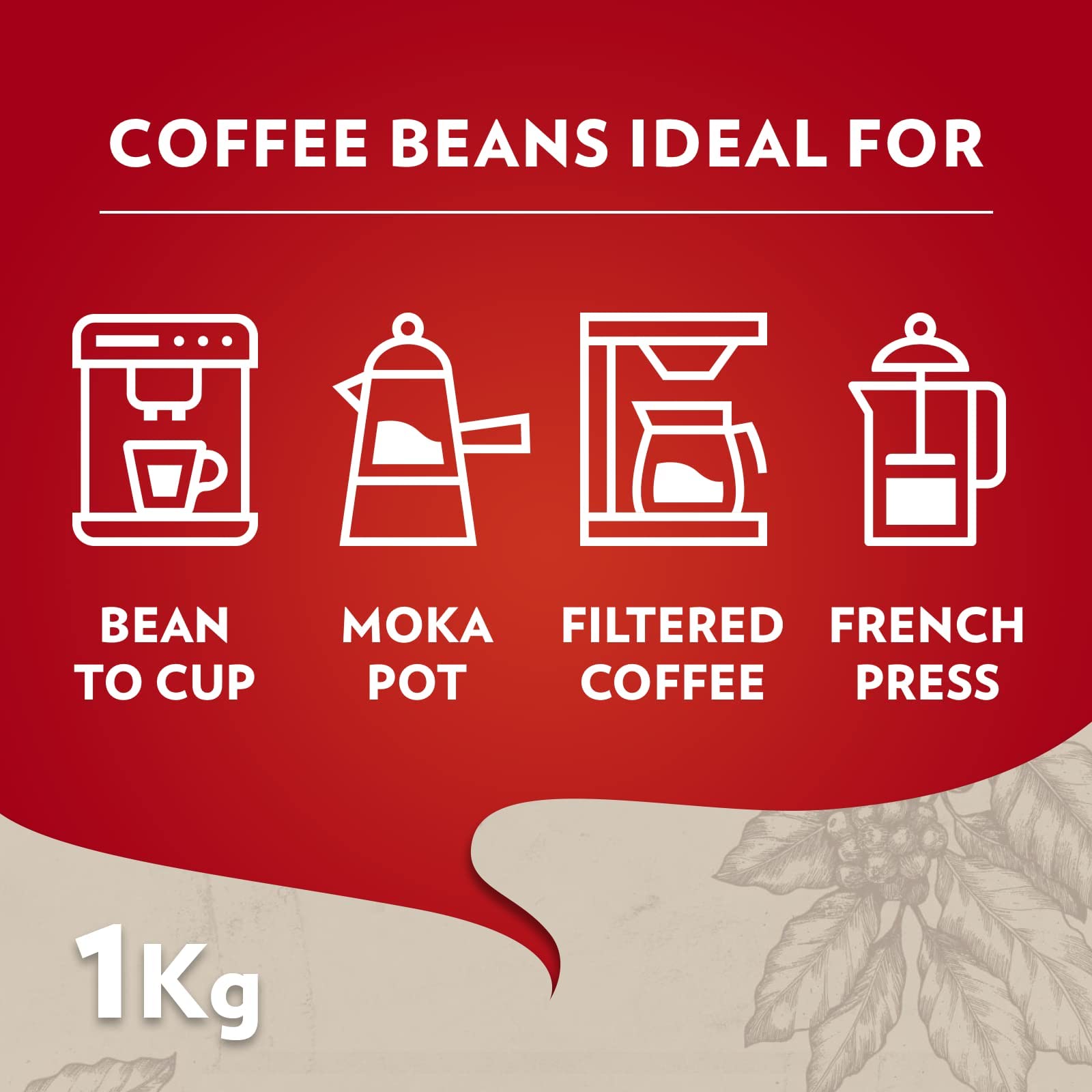 Lavazza, Qualità Rossa, Café en Grano Natural, Ideal para la Máquina de Café Espresso, con Notas Aromáticas de Chocolate y Frutos Secos, Arábica y Robusta, Intensidad 5, Tueste Medio, Paquete de 2 kg