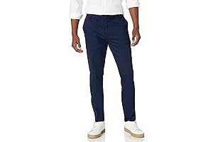 Men's Slim-Fit Wrinkle-Resistant Flat-Front Stretch Chino Pant