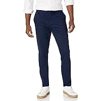Amazon Essentials Pantaloni chino aderenti elasticizzati con parte piatta sul davanti